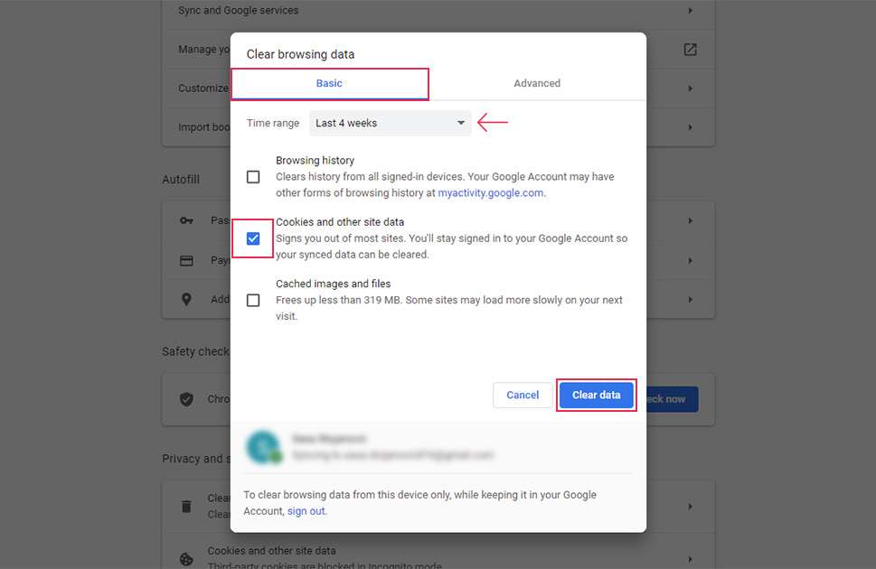 Chrome Verileri Temizle