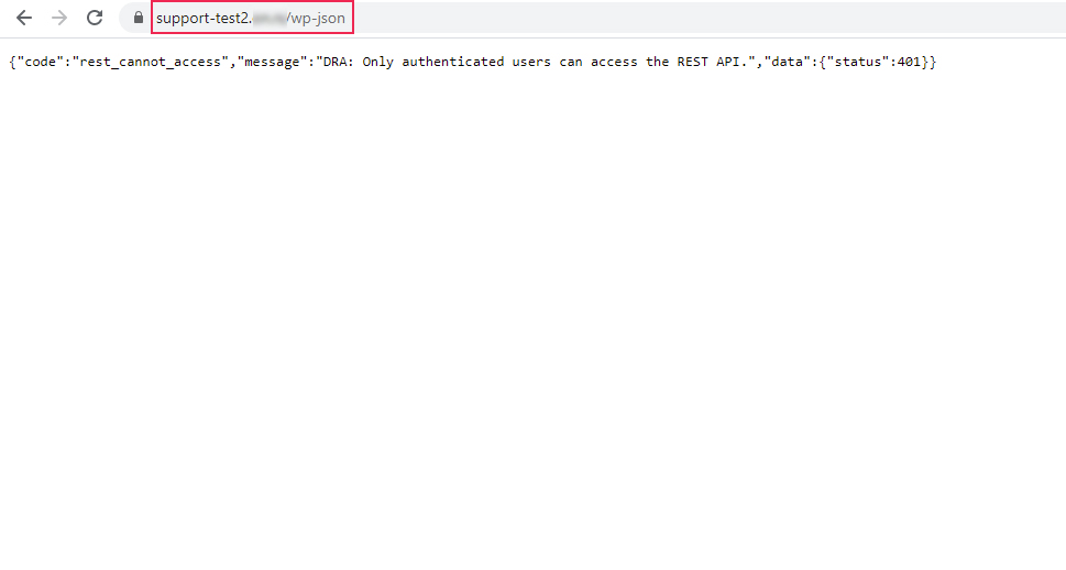 WP JSON'a Erişilemiyor