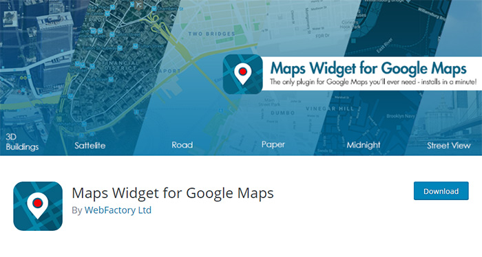 Google Haritalar için Harita Widget'ı